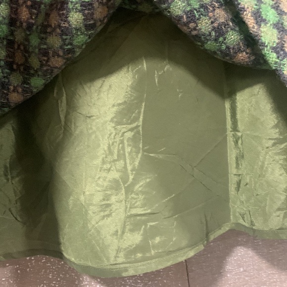 LOFT by Ann Taylor vintage wool blend green lined skirt 12P - Picture 4 of 8